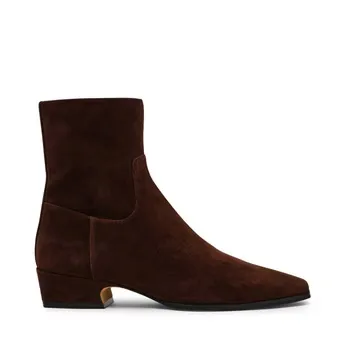 Steve Madden Women's Dusty Leather Heeled Ankle Boots
