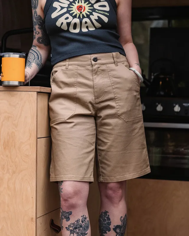Passenger Clothing Lani Twill Long Short - Elmwood