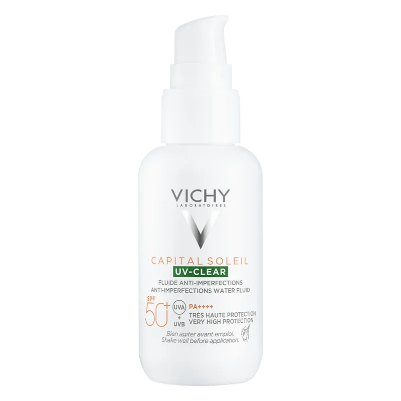 Vichy Capital Soleil UV Clear Anti-imperfections Water Fluid SPF50+ for Blemish-Prone Skin