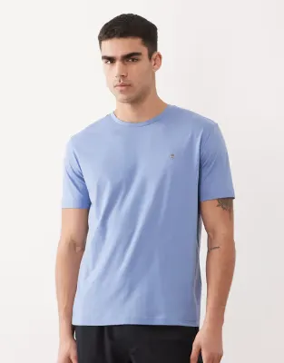 shield logo t-shirt in blue