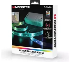 MONSTER Basics Motion Activated RGB+W LED Light Strip - 2 m / 6.5 ft