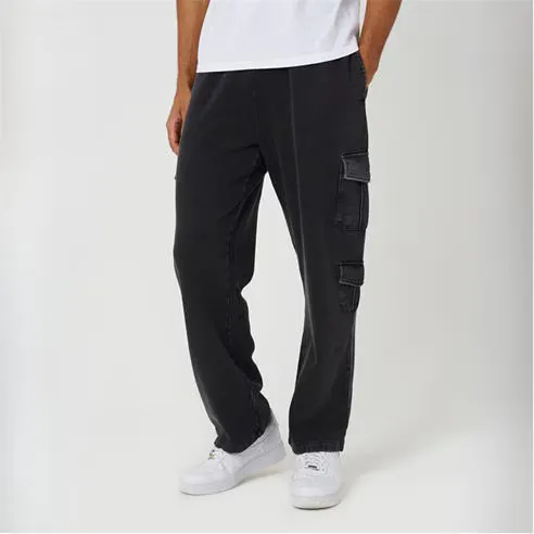 Brave Soul Mens Wide Leg Cargo Jogger