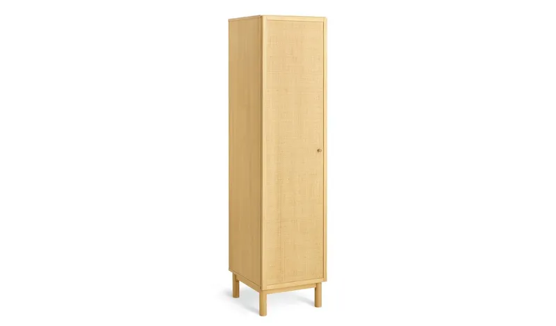 Habitat Simone 1 Door Wardrobe - Oak