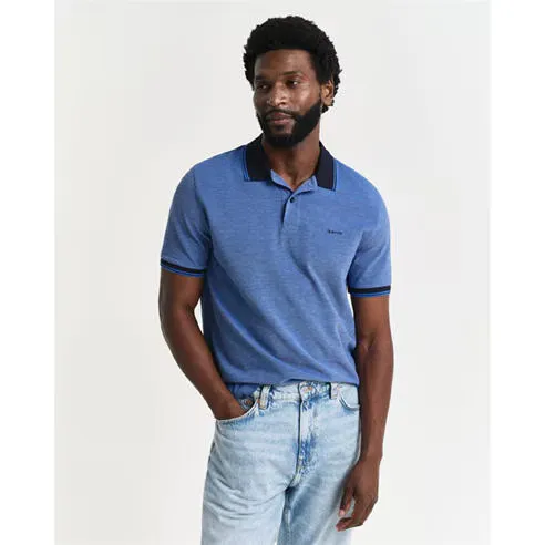 Gant Men's Cotton Contrast Collar Polo Shirt