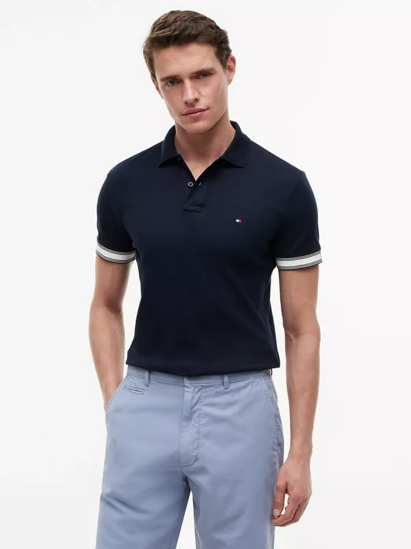 Tommy Hilfiger Flag Cotton Polo Shirt