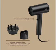 GOJI G18HDB26 1800 W Hair Dryer - Black