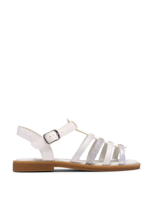 Clarks Kids' Glitter Sandals (7 Small - 9 Small)