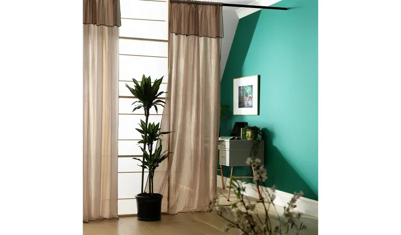 Habitat Double Unlined Voile Curtain - Natural - 140x229cm