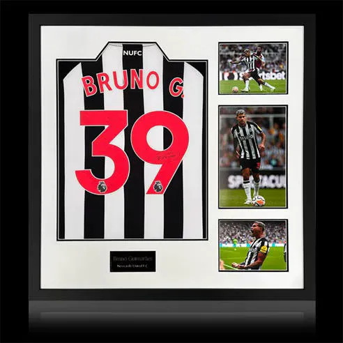 The Fan Cave Bruno Guimaraes Signed NewcastleUnited 23-24 Shirt