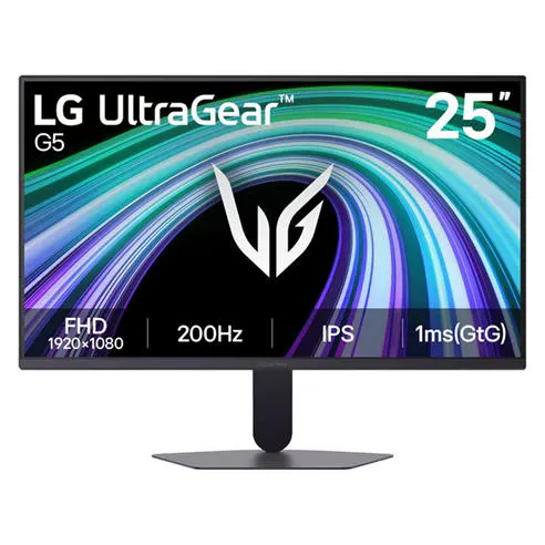 LG 25G523B-B 25 Inch UltraGear G5 200Hz NVIDIA G-SYNC Gaming Monitor