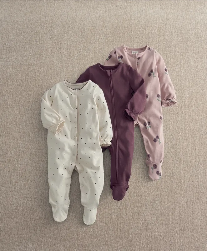 Mamas & Papas Bramble Sleepsuits (Pack of 3)