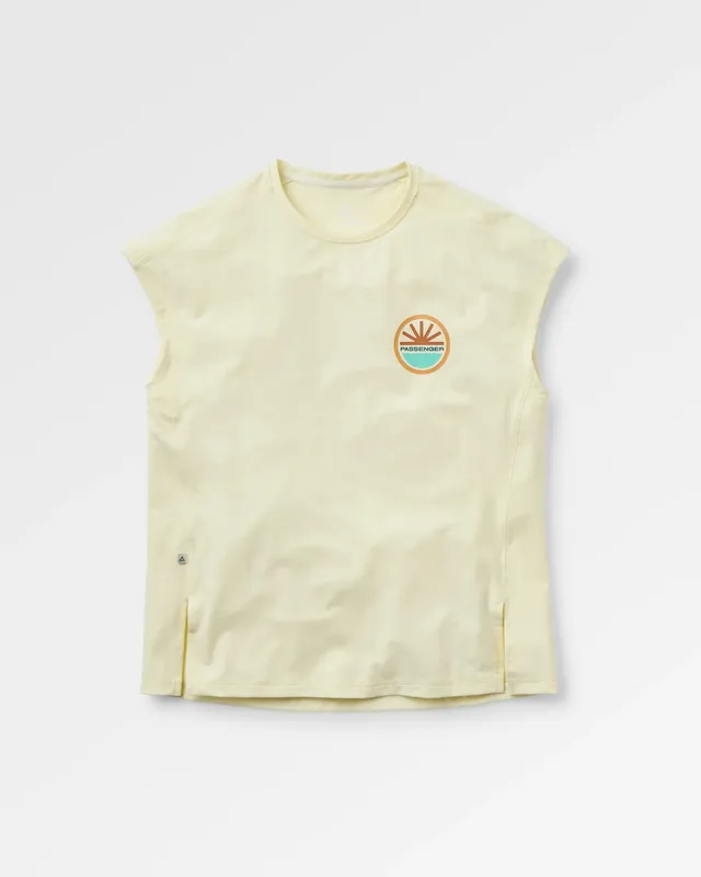 Passenger Clothing Chase The Light Drirelease® Active T-Shirt - Pale Yellow