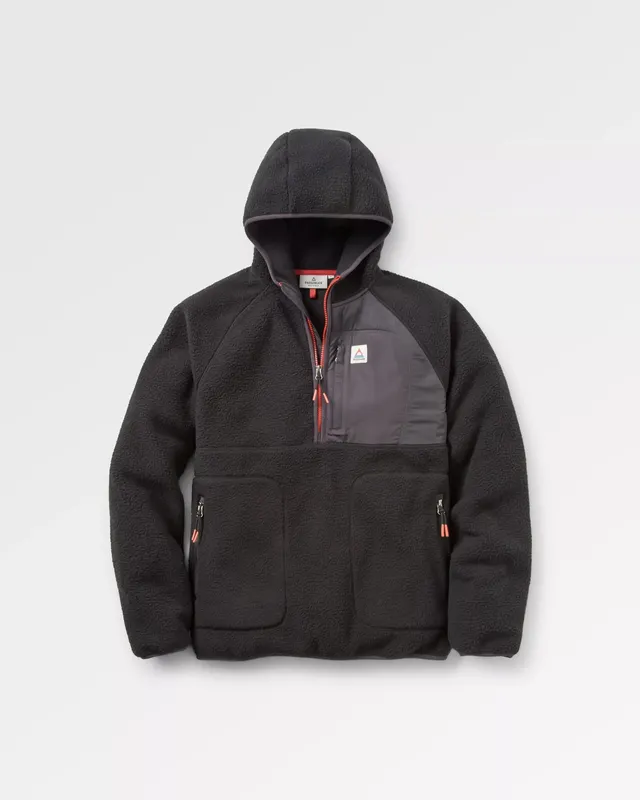Passenger Clothing Ventura 1/2 Zip Sherpa Fleece - Black