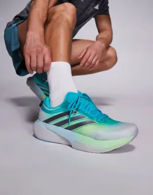 adidas Running Supernova Rise 3 trainers in grey, green and blue