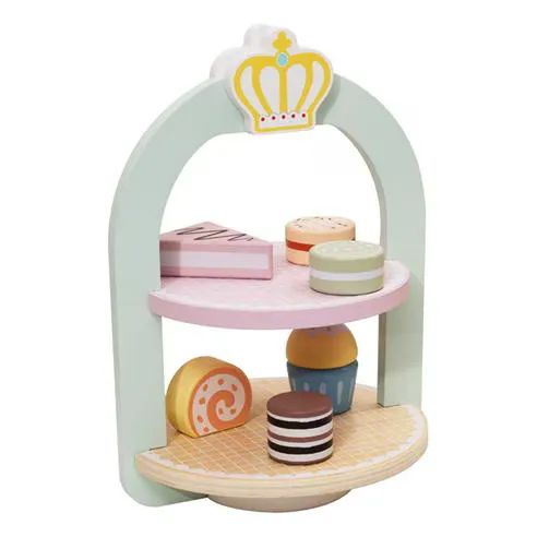 Tooky Toy Wooden Cake Stand Set