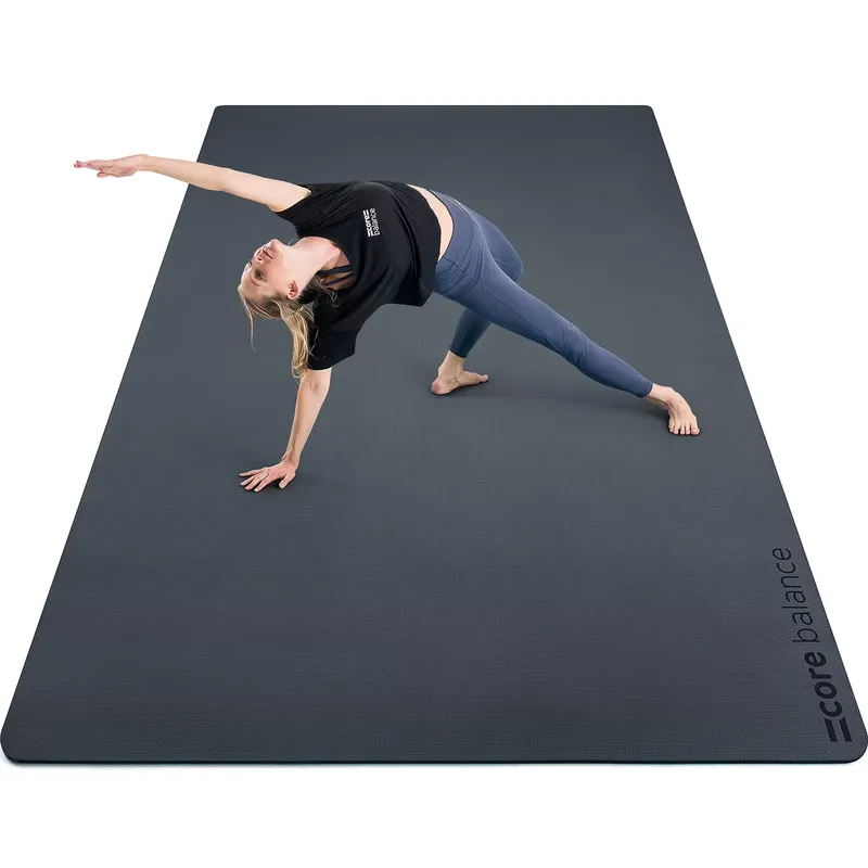 CORE BALANCE Extra Large Exercise Mat 6mm Thick TPE Yoga Fitness 183cm x 116cm Core Balance