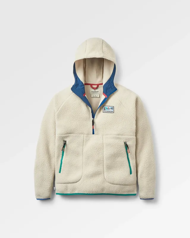 Passenger Clothing Maine 1/2 Zip Sherpa Fleece - Oatmeal