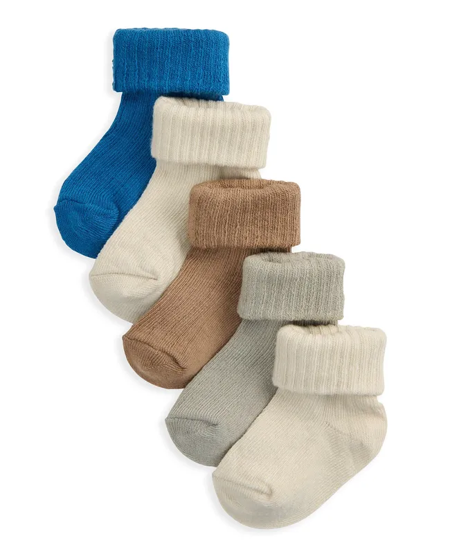 Mamas & Papas Mixed Colour Socks (Pack of 5)