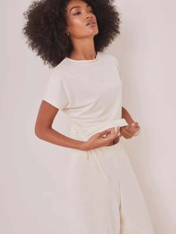 Mint Velvet Ruched Jersey Top