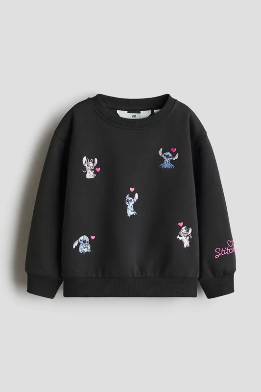 Motif-detail sweatshirt