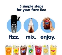 SODASTREAM Terra Sparkling Water Maker Bundle - Black