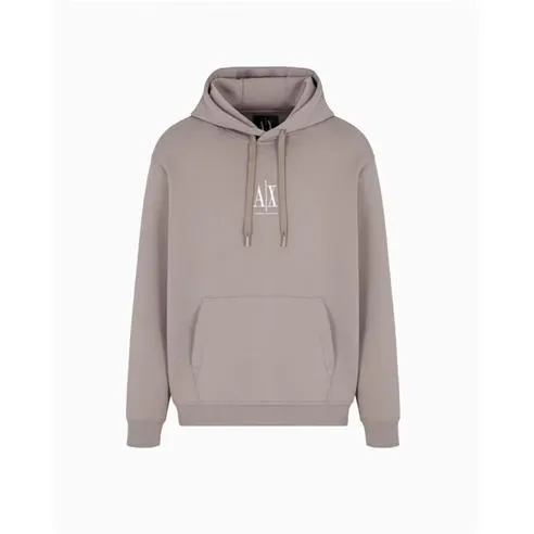 Armani Exchange Men's Icon Embroidered Cotton Over the Head Hoodie