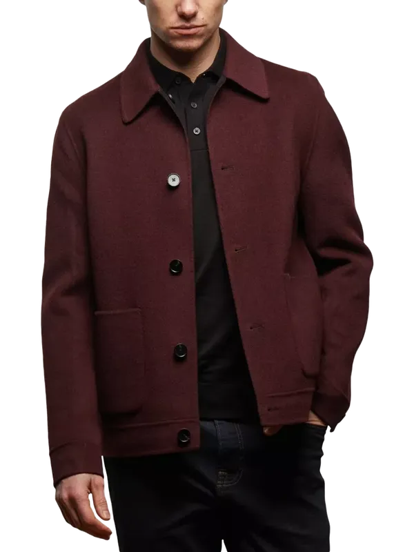 Guards London Irish Two-In-One Harrington Jacket, Wine Black