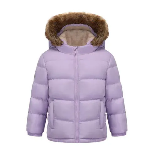 SoulCal Kids  2 Zip Bubble Hooded Long Sleeve Short Puffer Jacket