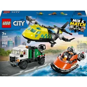 LEGO City Airplane, Service Truck and Hovercraft Remix Construction Set 60505