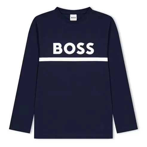 Boss Kids Long-Sleeve T-Shirt Large Logo Design