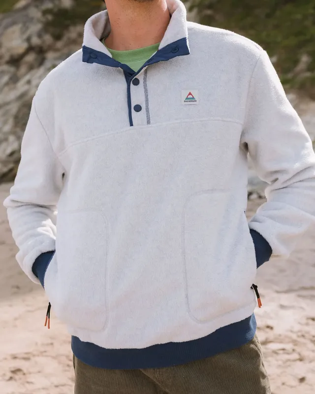 Passenger Clothing Take It Easy Polar Fleece - Grey Marl