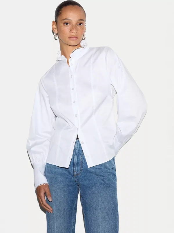 Jigsaw Slim Stand Collar Shirt