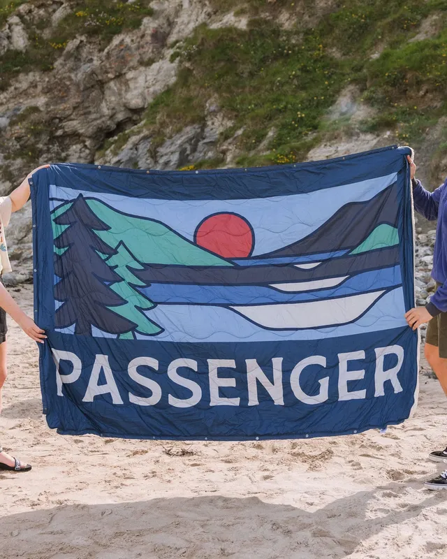 Passenger Clothing Cabin Sherpa Blanket - Dark Denim