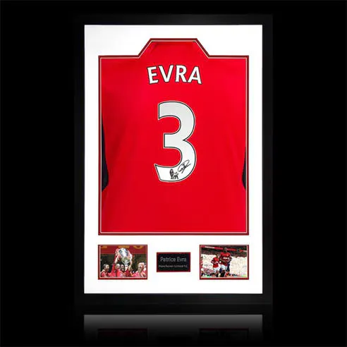 The Fan Cave Patrice Evra Signed Manchester United Home Shirt