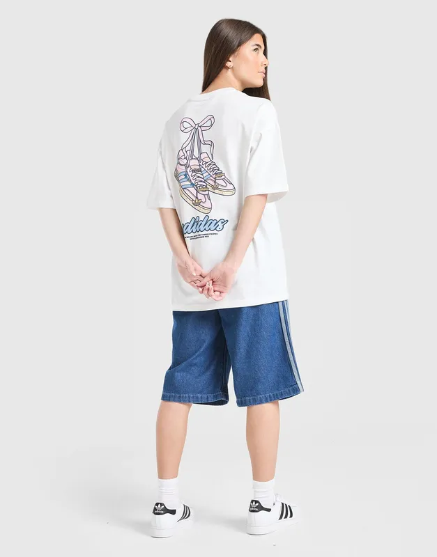 adidas Originals Girls' Footwear Charm T-Shirt Junior