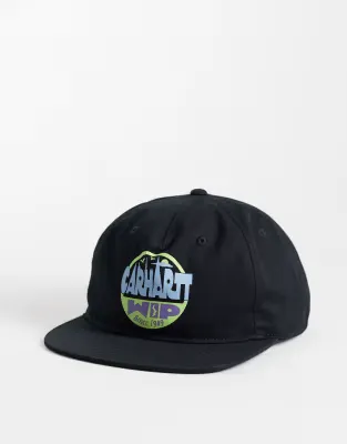 luggage label cap in black