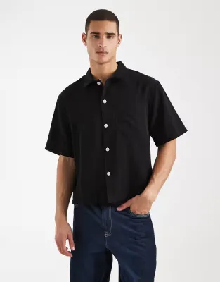 ventura short sleeve shirt in black