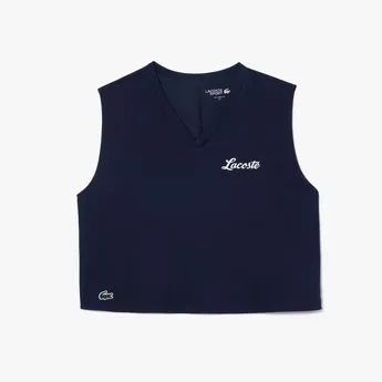 Lacoste Ultra Dry Cotton Sport Crop Top