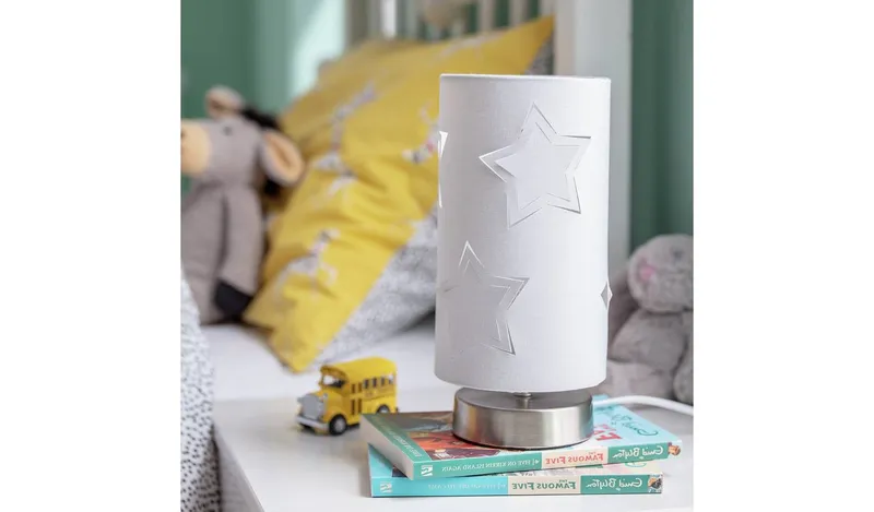 Argos Home Star Cut Out Table Lamp - Grey