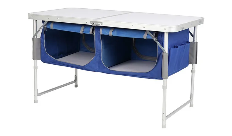 Pro Action Folding Camping Table with Storage