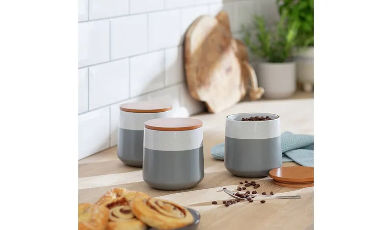 Habitat Speckle 3 Piece Storage Canister