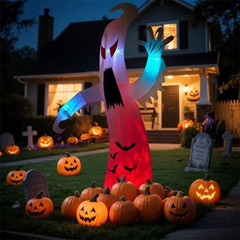 LIFE IDEAS 6ft Inflatable Spooky Ghost Decorations 64