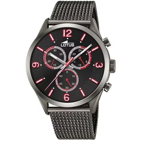 Lotus Stainless Steel Sports Analogue Quartz Watch