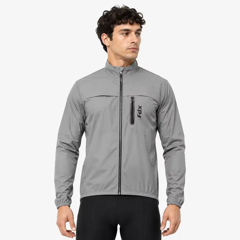 FDX Men's 360 Reflective Cycling Jacket Waterproof Breathable Ultra Light Rain Top