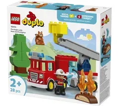 LEGO Duplo 10473 Fire Truck with Hose and Firefighter Set