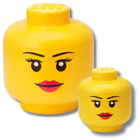 LEGO GIRL Head Storage Set