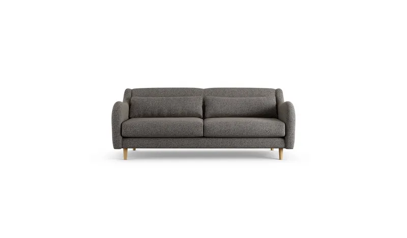 Habitat Turnmill Fabric 3 Seater Sofa - Charcoal - Ash Leg