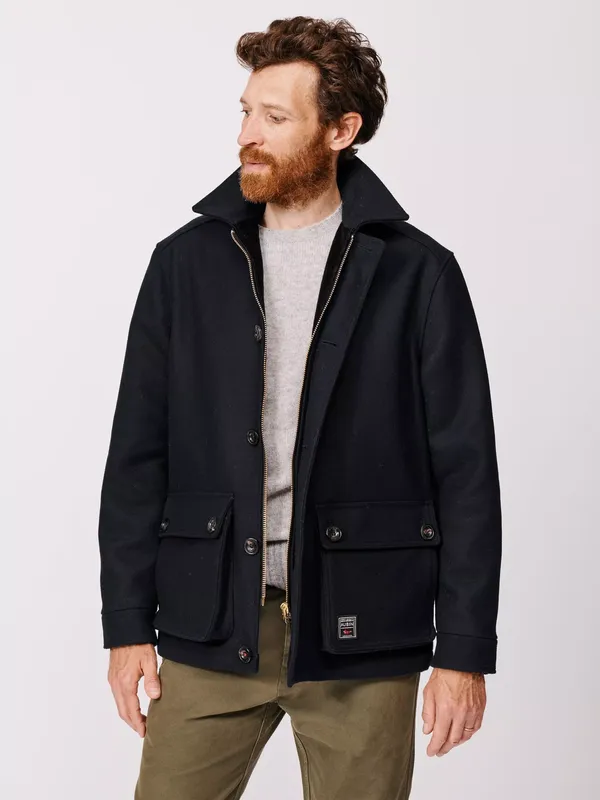 Aubin Larch Wool Short Coat