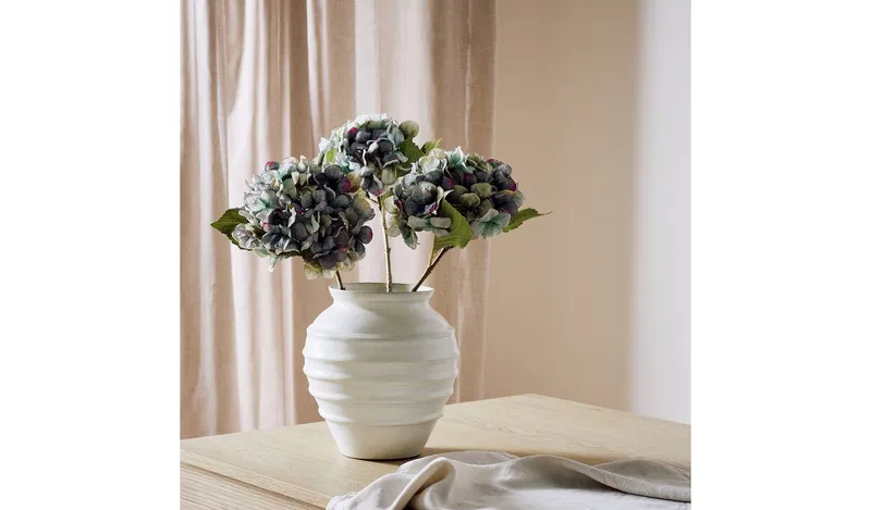 Argos Home Artificial Blue Hydrangea Stem 3 Pack - 61cm