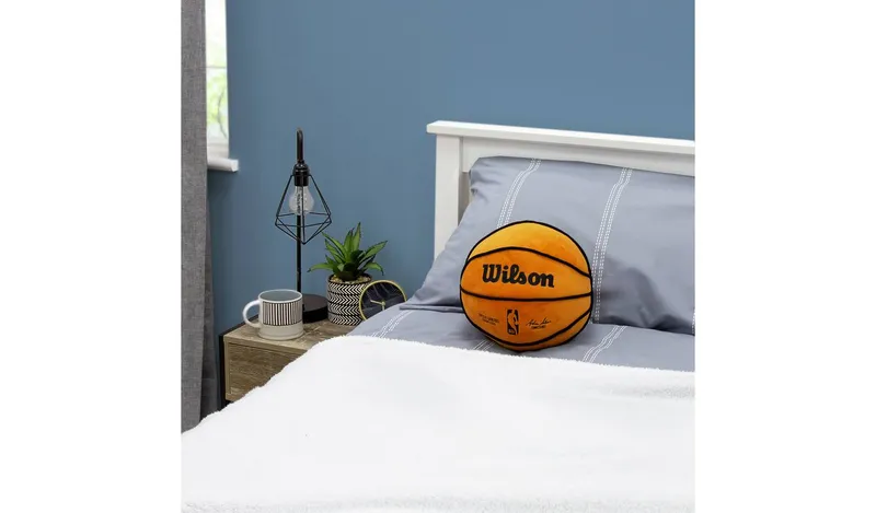 NBA Basketball Shaped Cushion Orange - 35cm